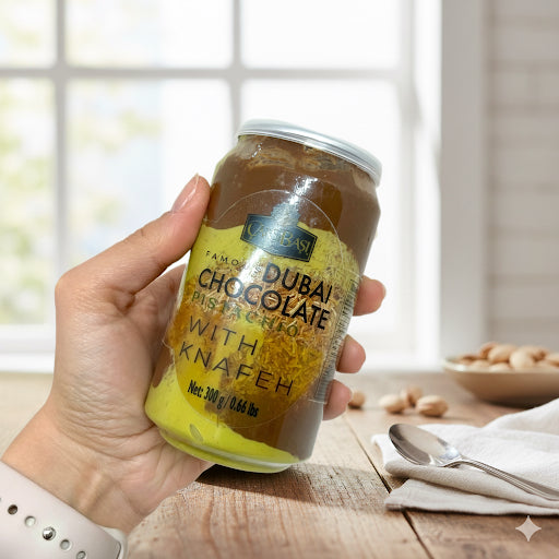 معجون شوكولاتة فيروس دبي كارسيباسي (فستق وكنافة) - عبوة 300 جرام