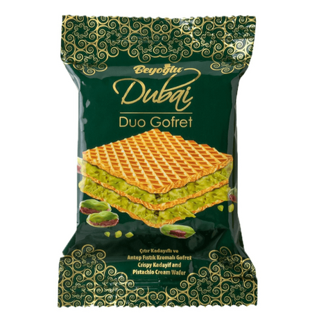 Beyoglu | Dubai Duo Wafer (Pistachio and Kadayif Cream Filled) - 36g - TryAladdin