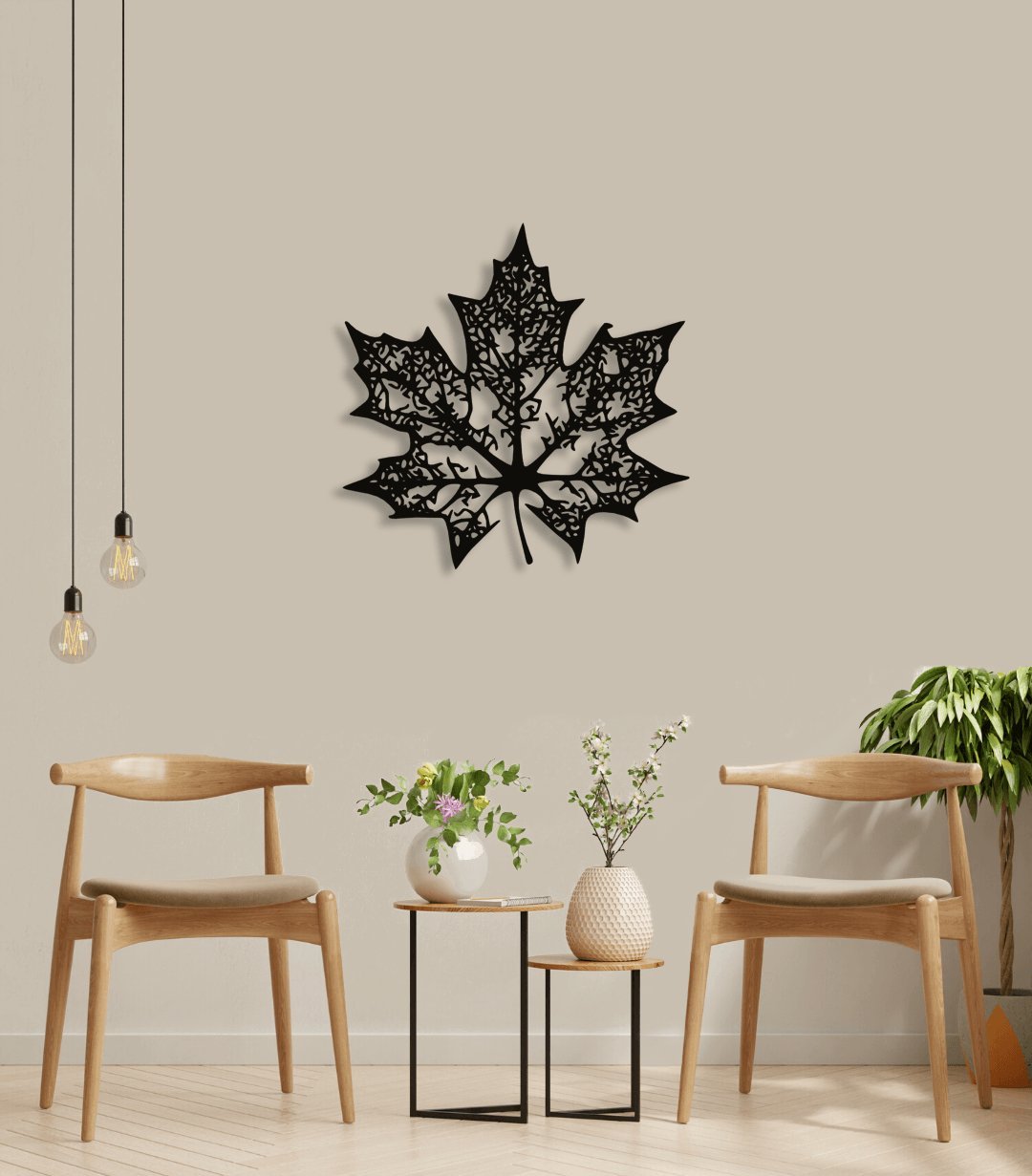 NR Dizayn | Leaf Decorative Metal Wall Art - TryAladdin