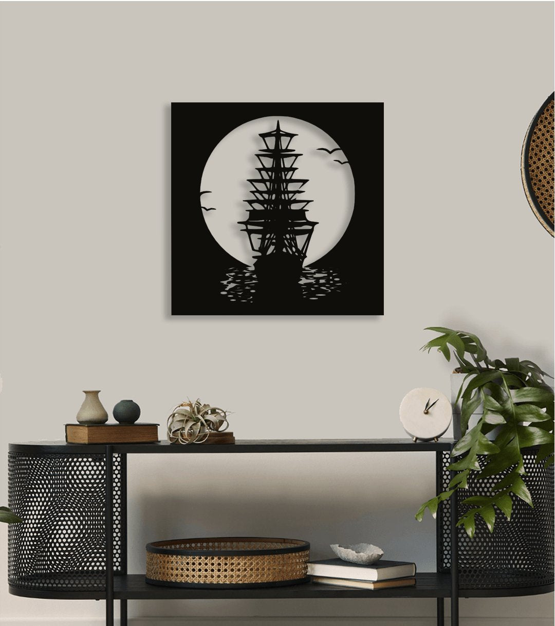 NR Dizayn | Ship Decorative Metal Wall Art - TryAladdin