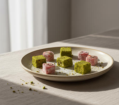 كارسيباسي راقية مختلطة حلوى تركية (فستق وورد) - علبة هدايا 180 جرام