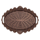 Acar | Tray For Two - Eliptical - Antique Copper - TryAladdin