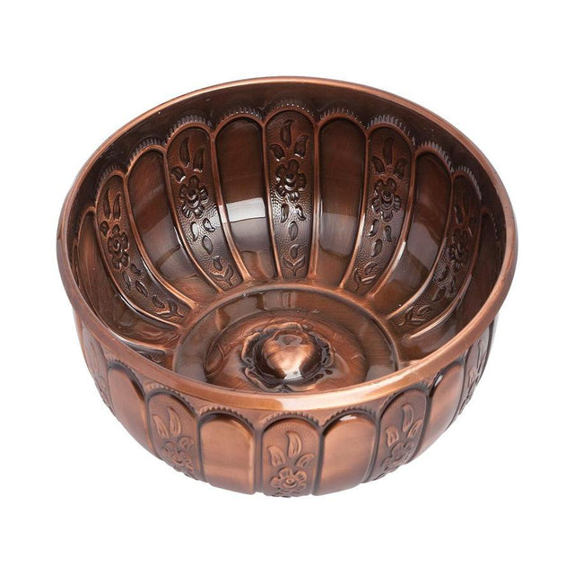 Acar | Turkish Bath Bowl Metal - Antique Copper - TryAladdin