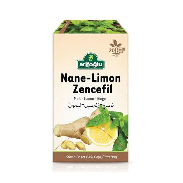 Arifoglu | Mint - Lemon - Ginger Herbal Tea, 20 Tea Bags - TryAladdin