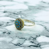 Istanbul Jewelry | Turquoise Ottoman Style Handmade Silver Ring - TryAladdin