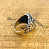 Black Onyx Silver Ring - TryAladdin