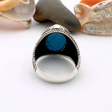 Blue Turquoise Square Ring - TryAladdin