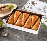 Asi | Carrot Slice Baklava with Pistachio in Gift Metal Box - TryAladdin