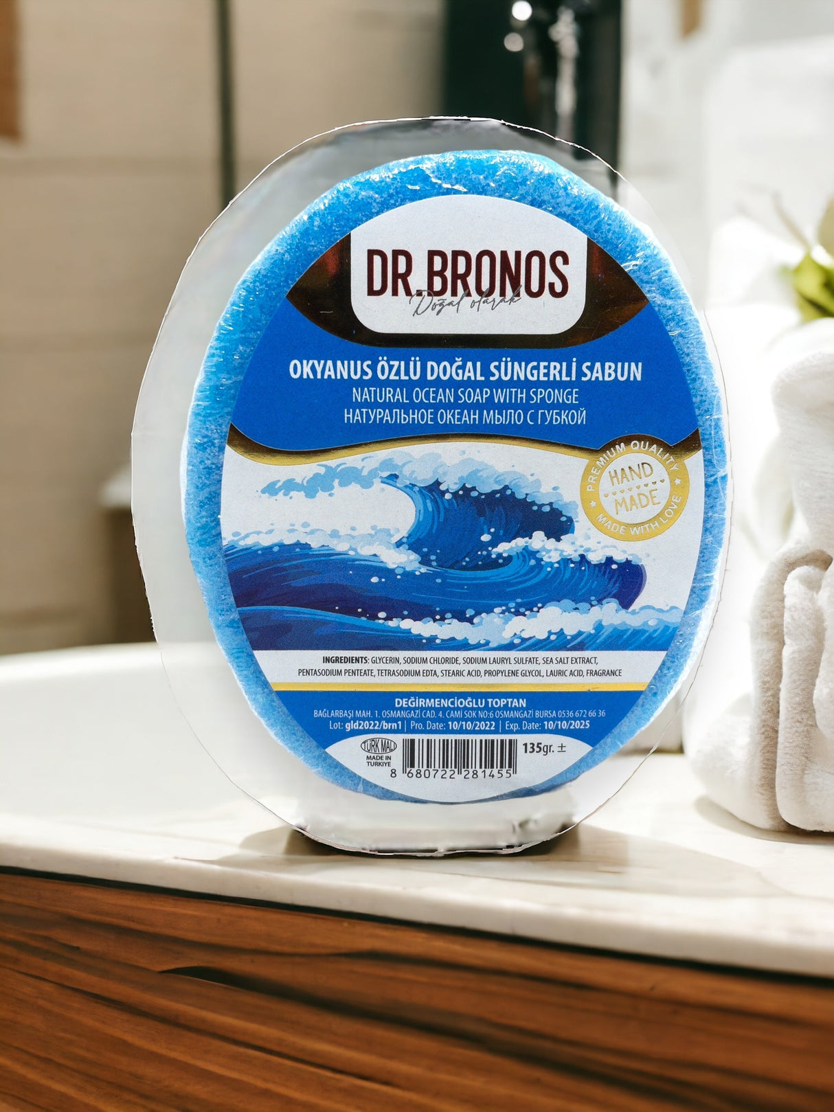 Dr. Bronos | Natural Ocean Soap with Sponge - TryAladdin