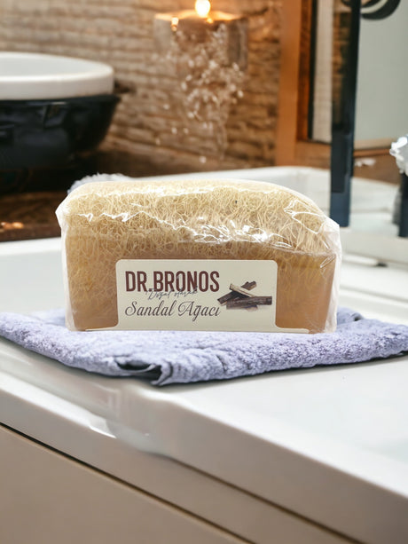 Dr. Bronos | Sandalwood Soap with Natural Pumpkin Loofah - TryAladdin