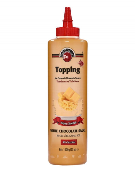 FO | White Chocolate Topping Sauce (1kg) - TryAladdin