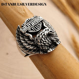 Harley Davidson Silver Ring - TryAladdin