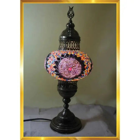 HND Handicraft | Handmade Turkish - Moroccan Mosaic Table Lamp - TryAladdin