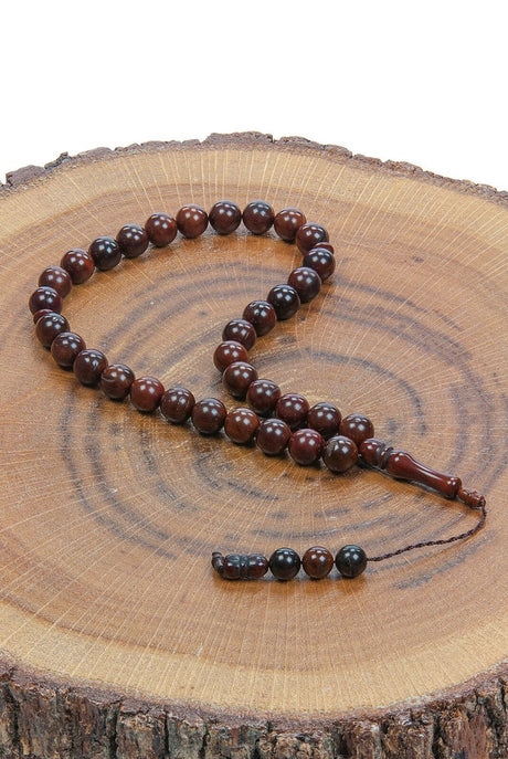 Kuka Wood Prayer Beads - 33 Beads - 10 MM Round - Natural Workmanship - TryAladdin