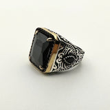 Men's Black Onyx Stone Ring - TryAladdin