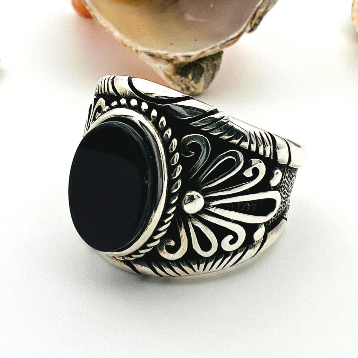 Men's Double Head Eagle Turkish Ottoman Style Sterling Silver Ring - TryAladdin