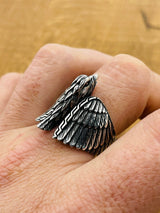 Men's Eagle Silver Ring - TryAladdin