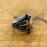 Men's Handmade Compass Ring - TryAladdin