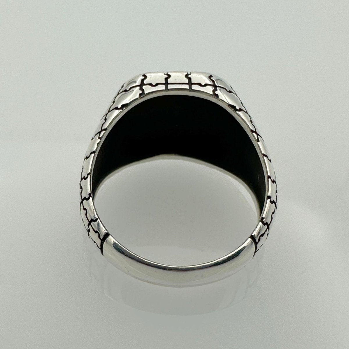 Men's Puzzle Design Silver Ring - TryAladdin