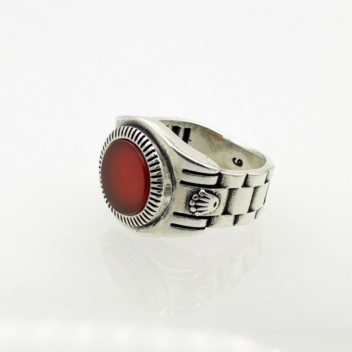 Men's Red Stone Ring - TryAladdin