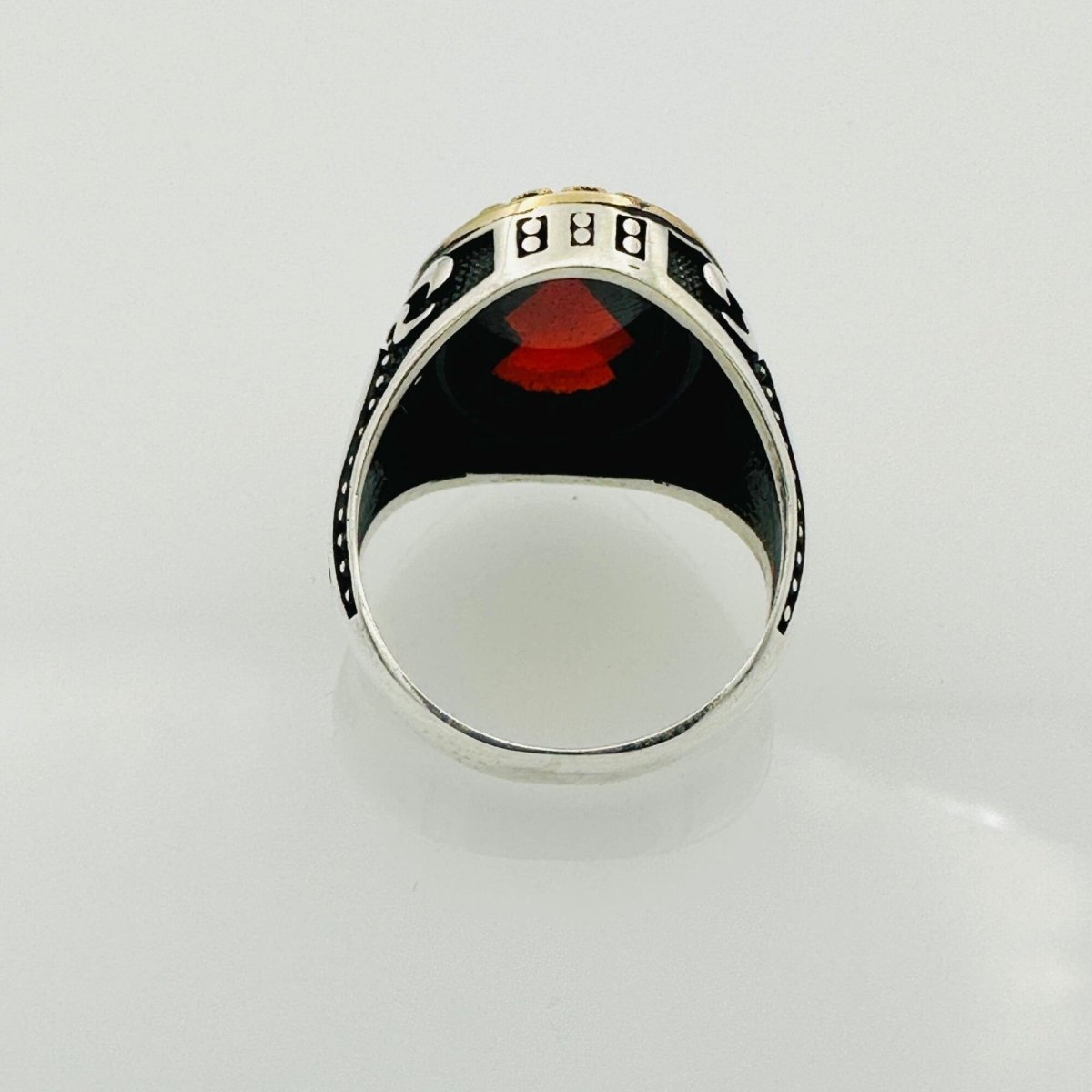 Men's Red Zircon Stone Ring - TryAladdin