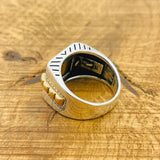 Men's Tiger's Eye Silver Ring - TryAladdin