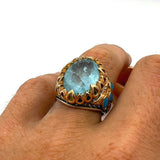 Men's Tourmaline Paraiba Stone Ring - TryAladdin