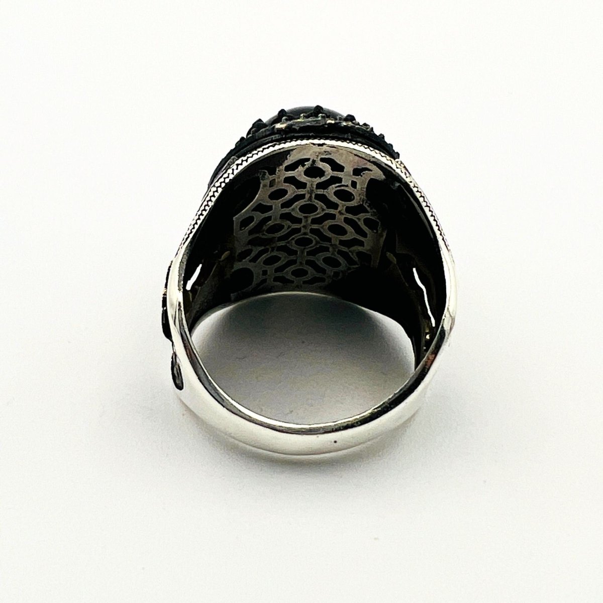 Men's Vintage Onyx Stone Ring - TryAladdin