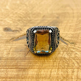 Men's Zultanite Gemstone Silver Ring - TryAladdin