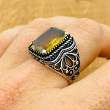 Men's Zultanite Gemstone Silver Ring - TryAladdin