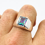 Mystic Topaz Men's Ring - TryAladdin