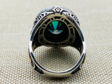 Mystic Topaz Stone Silver Ring - TryAladdin