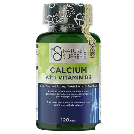 Nature's Supreme Calcium with Vitamin D3 120 Tablets - TryAladdin