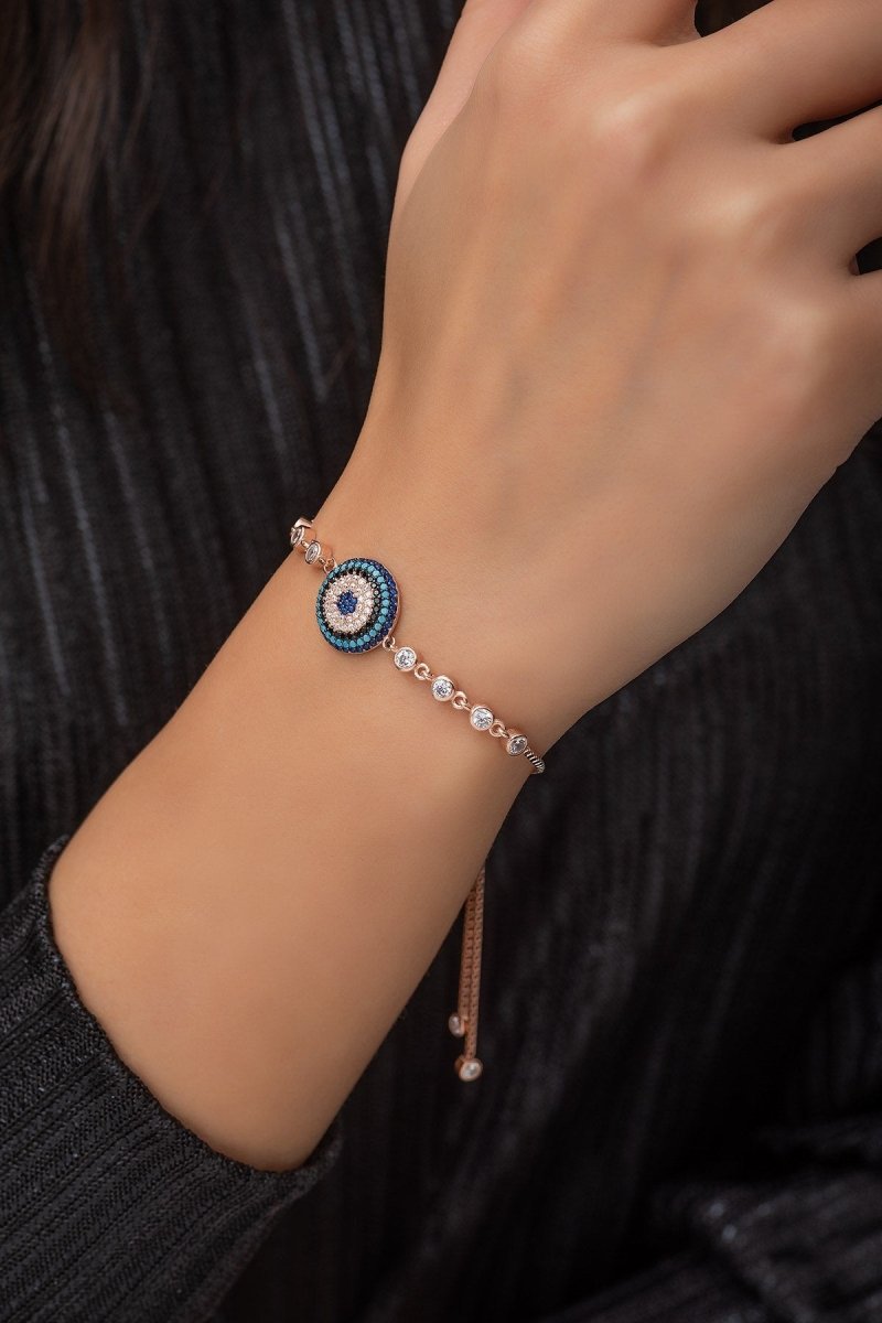 Nereze | Bracelet Rose Charm Bracelet with Adjustable Lock - TryAladdin