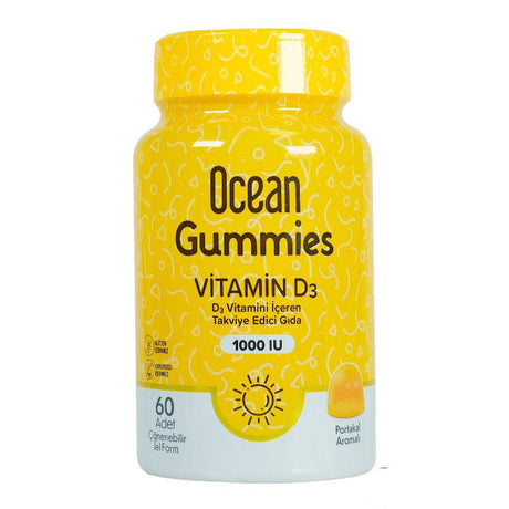 Ocean Gummies Vitamin D3 60 Chewable Form - TryAladdin