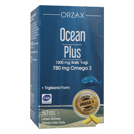 Ocean Plus Omega 3 1200 mg 50 Tablets - TryAladdin