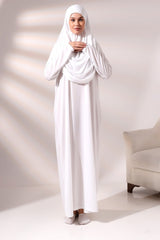 One Piece Prayer Dress - White - TryAladdin