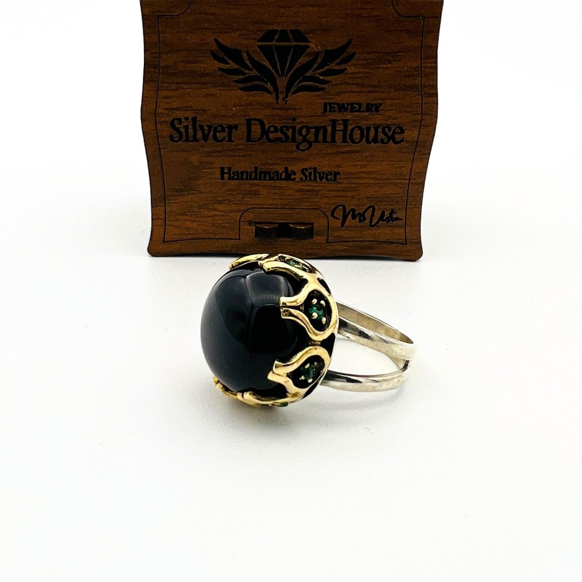 Oval Onyx Stone Women's Ring - TryAladdin