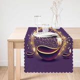 Ramadan - Themed Runner and Cushion Pillow Cover Set with Purple Background - TryAladdin