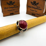 Red Agate Stone Women's Ring - TryAladdin