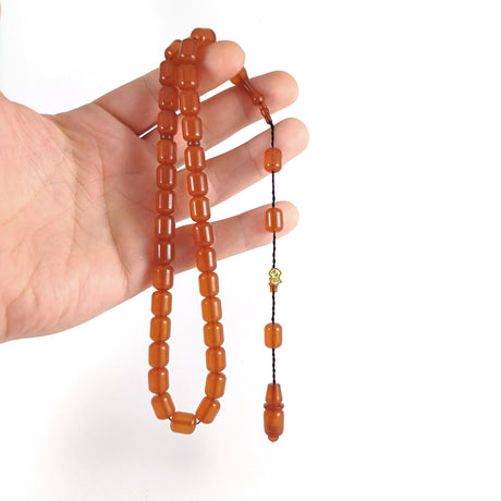 Selderesi | Capsul Cut Fire Amber Tasbih - TryAladdin