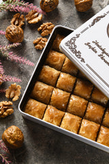 Asi | Special Mini Baklava with Walnut in Gift Metal Box - TryAladdin