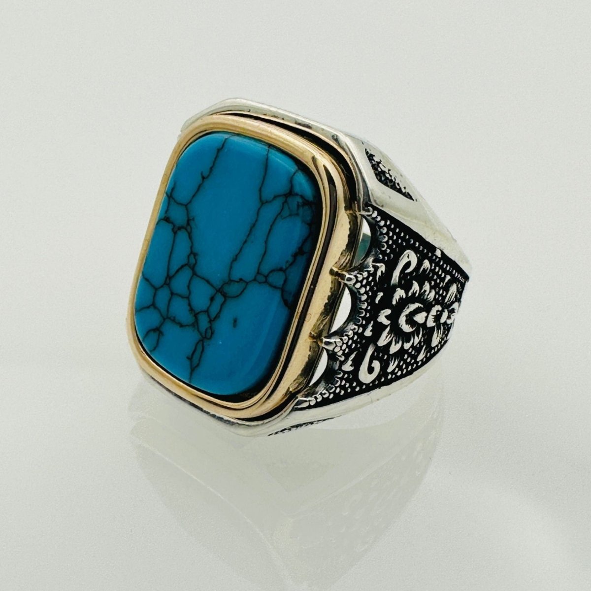 Sterling Silver Turquoise Ring - TryAladdin