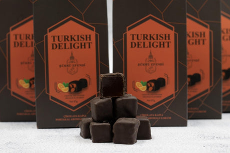 Sukru Efendi 1935 | Open and Enjoy Turkish Delight Chocolate Coated Orange Flavored - TryAladdin