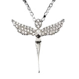 Taki | Silver Plated Zircon Stone Fairy Model Angel Necklace - TryAladdin