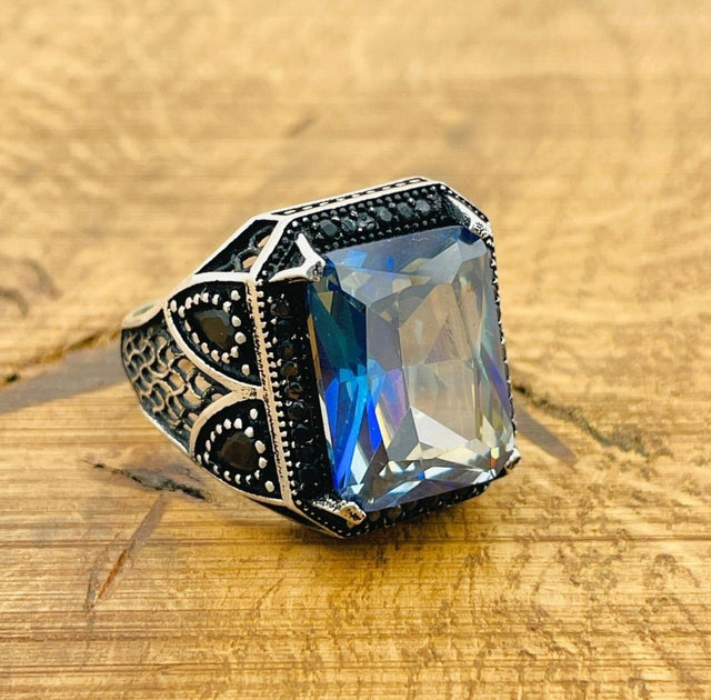 Tanzanite Silver Ring - TryAladdin