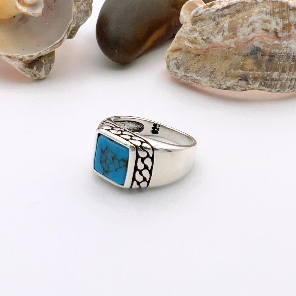 Turquoise Men's Ring - TryAladdin