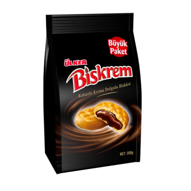 Ulker | Biskrem Cookies with Chocolate L Bag - TryAladdin