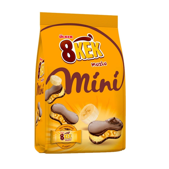 Ulker | Mini Banana Cakes in Bag, 8 Single Serve Pieces - TryAladdin