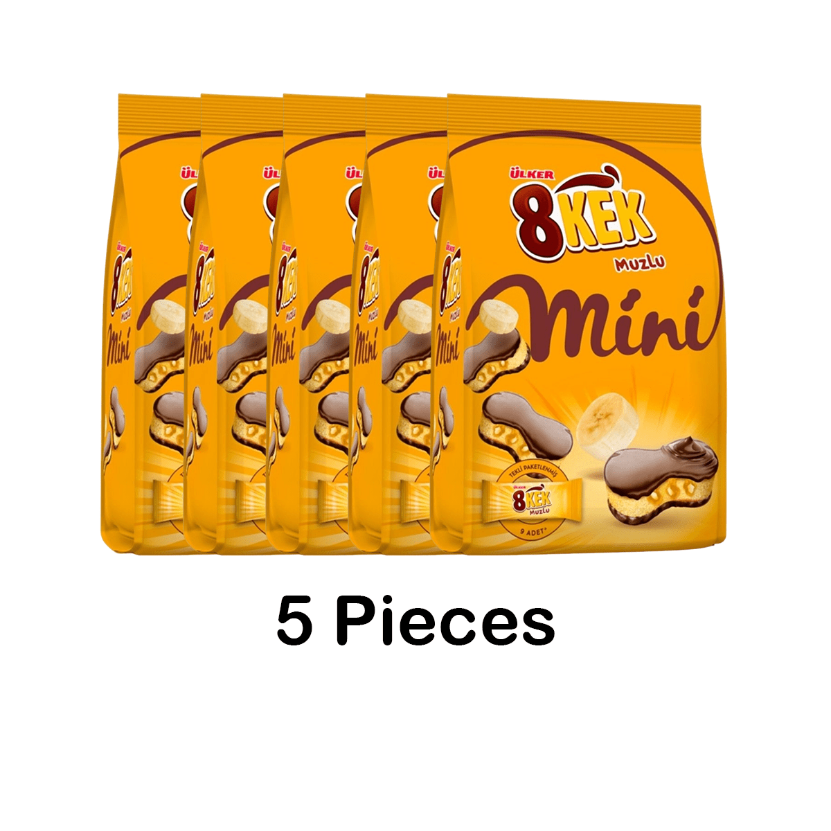 Ulker | Mini Banana Cakes in Bag, 8 Single Serve Pieces - TryAladdin